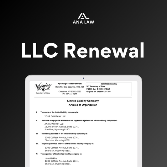 LLC Renewal