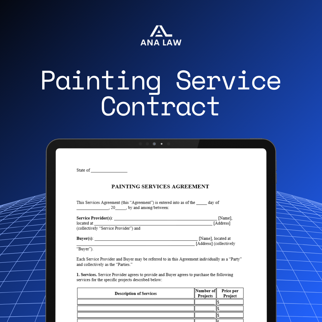 Painting Service Contract