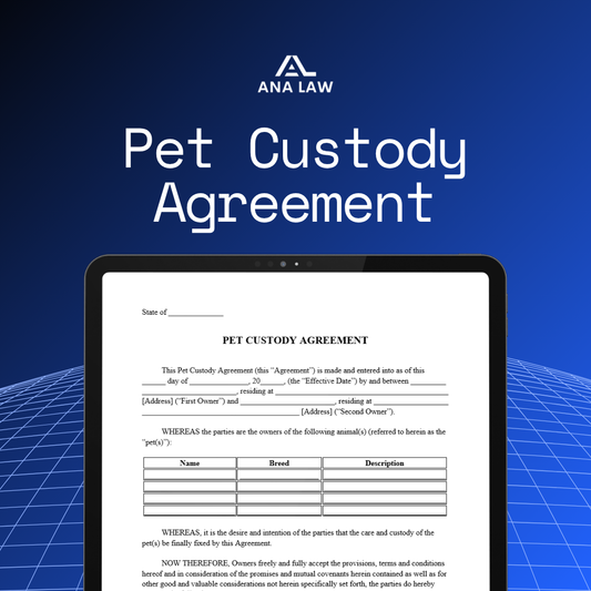 Pet Custody Agreement