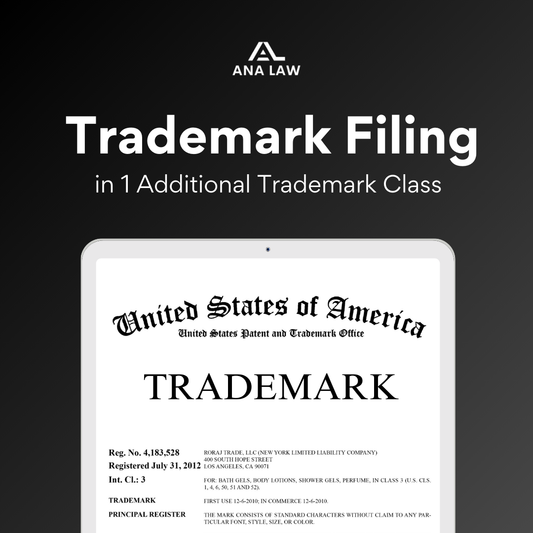 Trademark Filing in 1 Additional Trademark Class